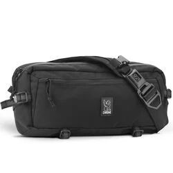 Chrome Kadet Sling Bag- Black / Aluminum