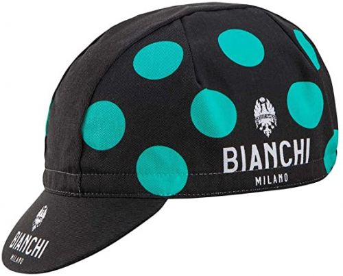 Bianchi Milano Cycling Cap - Neon Large Polka Dots