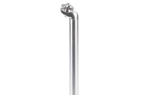 Raleigh GFS120 - Micro Adjustable Bicycle Seatpost Measuring 25.4mm Diameter by 400mm Length in Polished Silver 