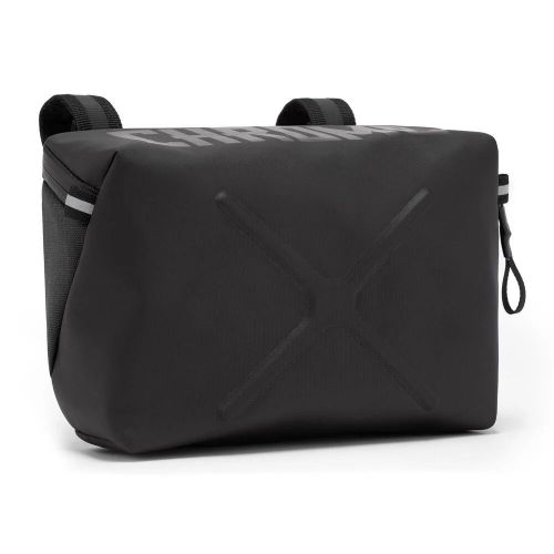 Chrome Helix Handlebar Bag in Black 