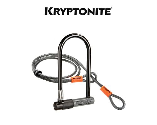 Kryptonite KryptoLok Standard Bike U-lock with 4 foot Kryptoflex cable