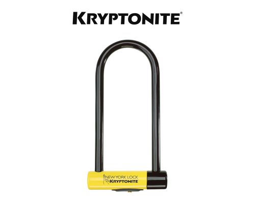 Kryptonite New York Bike Lock Long Shackle U-Lock Sold Secure Gold 