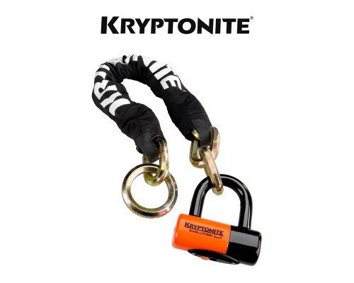 Kryptonite New York Noose Bicycle Lock (12mm/130cm) - w/EV series 4 Disc Lock