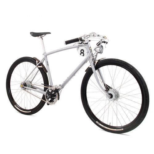 Pashley Morgan 8-Speed Traditional Bike in Pearl Grey. The Pashley-Morgan 8 brings together a combined 200 years of experience from two giants of British manufacturing - Pashley and the Morgan Motor Company. Features 'gravel king' high-volume tyres, a fro