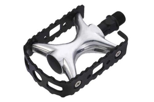 Raleigh REA426 - Alloy Platform Bicycle Pedal with Steel Cage for Trekking and Leisure Cycling with 9/16 Inc